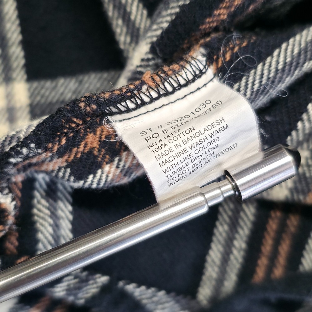 Ely Cattleman Men's Plaid Pearl Snap Western Flannel Size XL - Picture 3 of 8